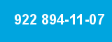 922 894-11-07 922 894-11-07